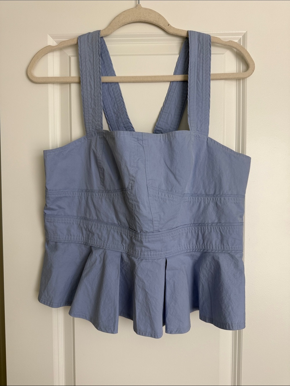 Rue Sophie Periwinkle Peplum Top